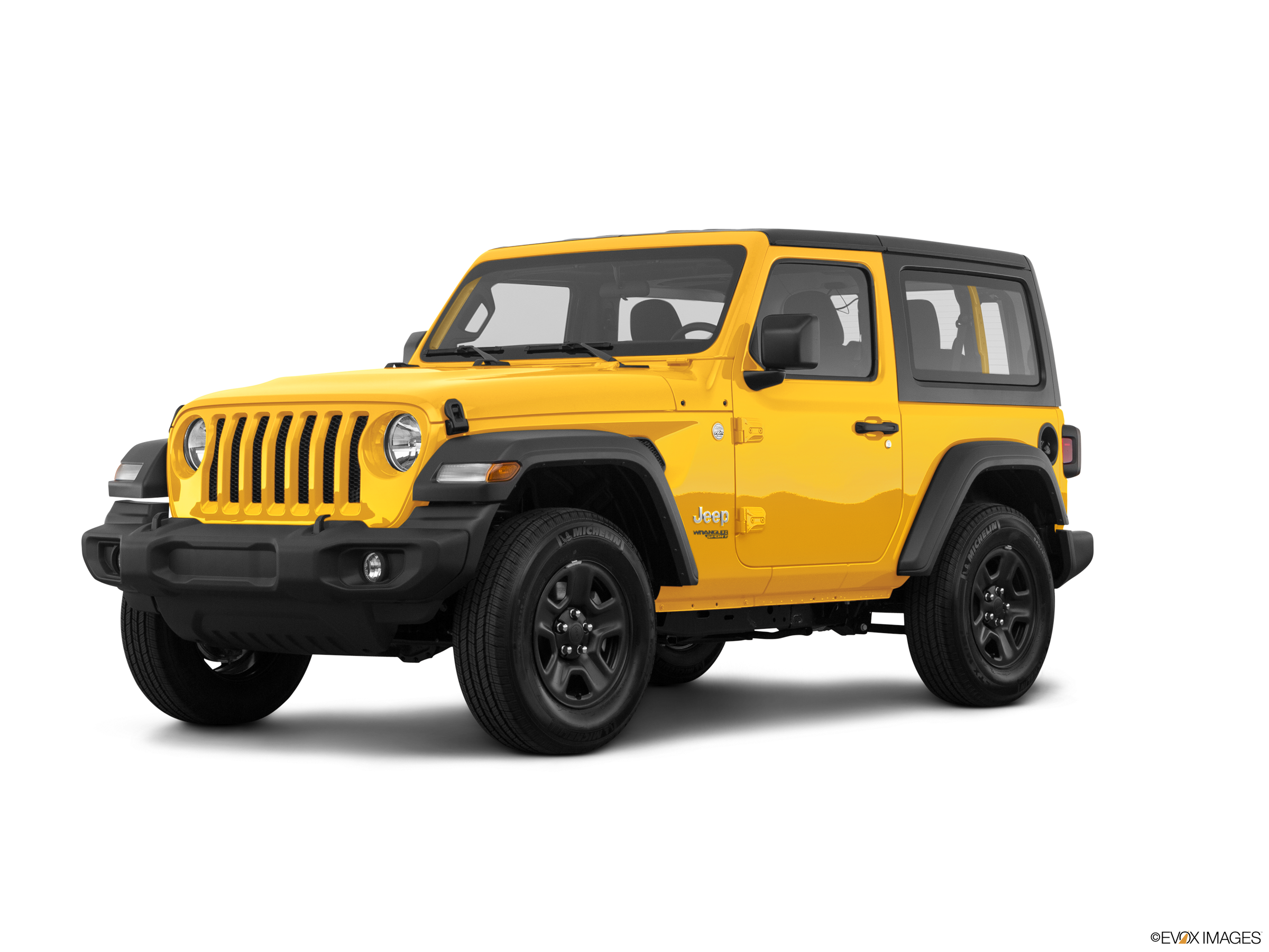 Yellow Jeep Wrangler